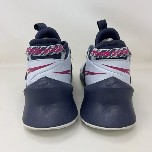 Nike Future Court 3 Basketball Shoes White Blue Size 5Y / Women’s Size 6.5 - Picture 4 of 9